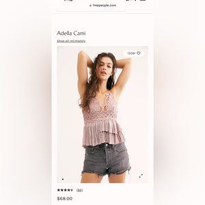 Free People Adella Cami Tank Top